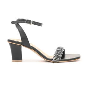 Black Fancy Sandal FN5607