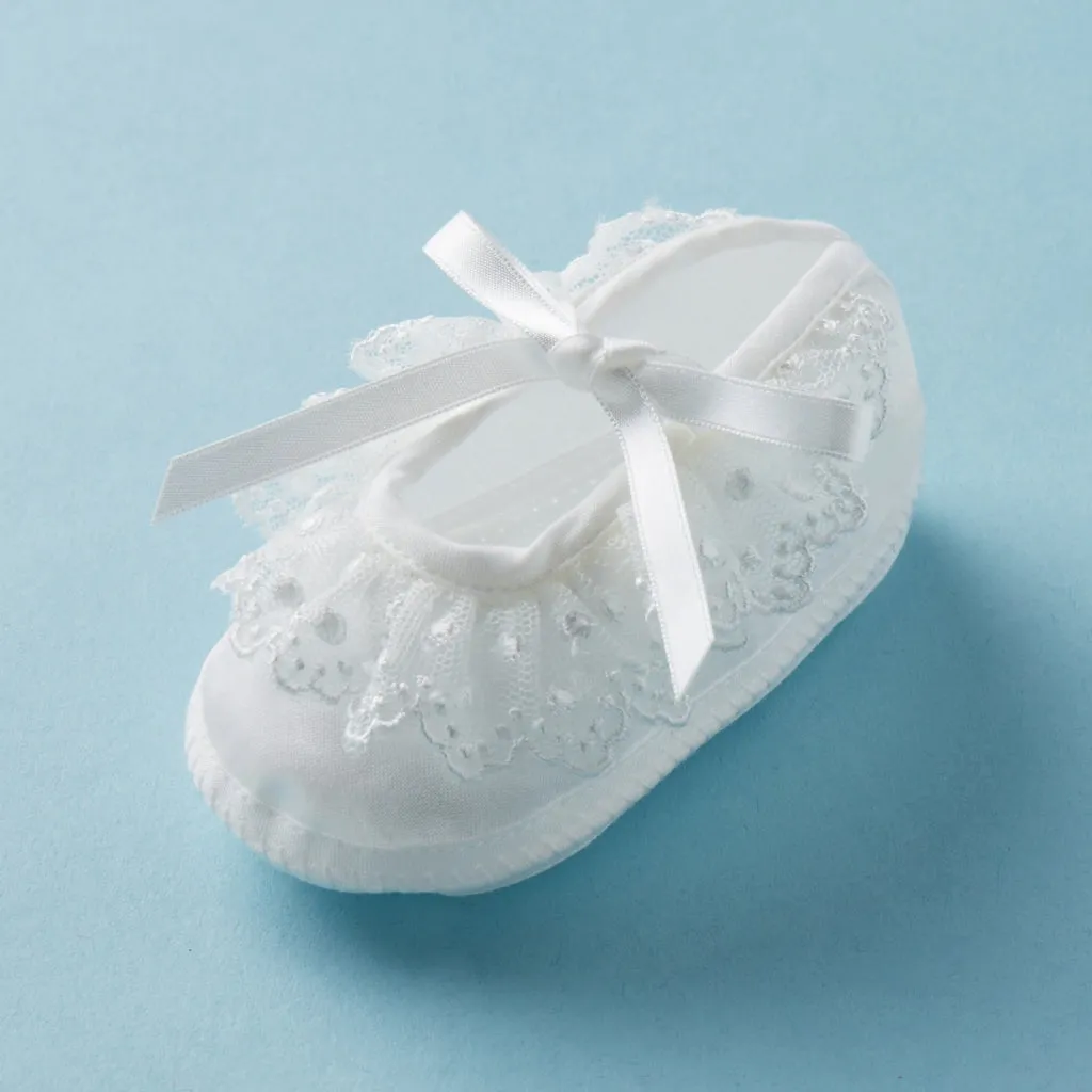 Chic Ceremony Satin Baby Shoes