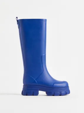 Chunky blue wellies