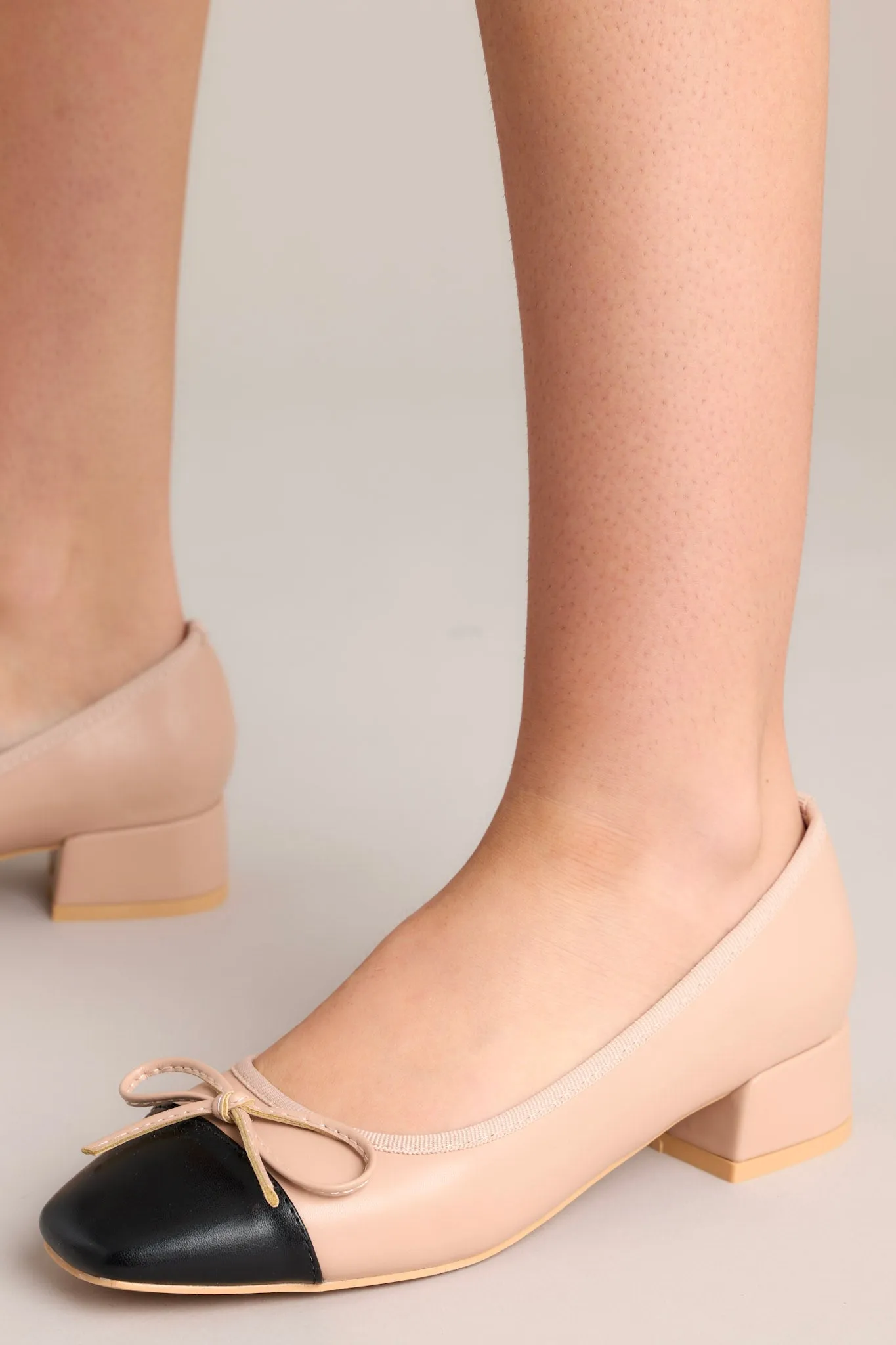 Cityscape Stride Beige Short Block Heels