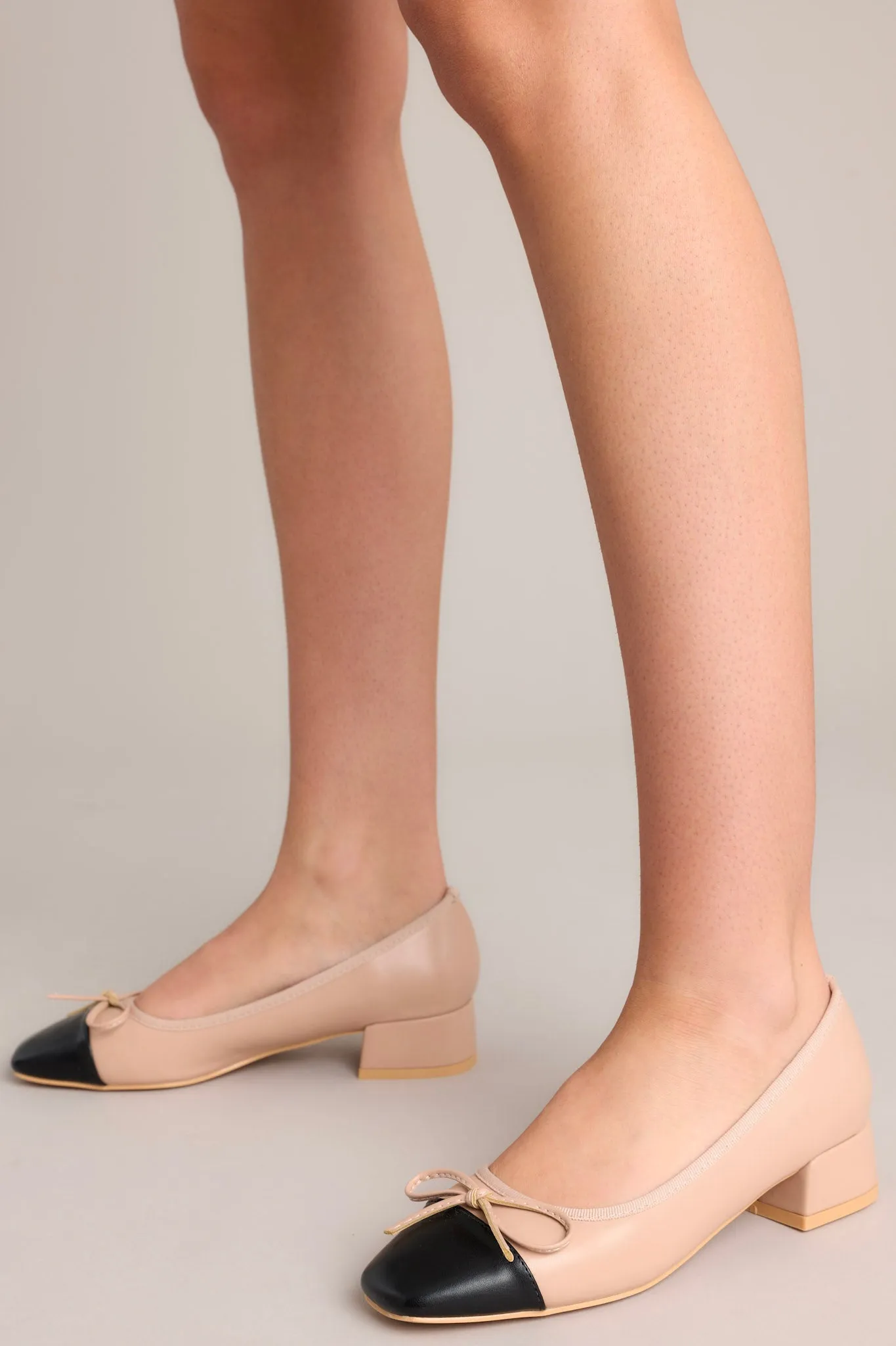 Cityscape Stride Beige Short Block Heels