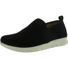 Comfortiva Womens Suede Lifestyle Slip-On Sneakers