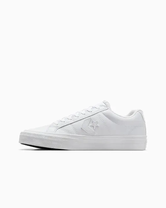 CONVERSE UNISEX SPORT FAUX LEATHER TRIPLE WHITE CASUAL SHOES