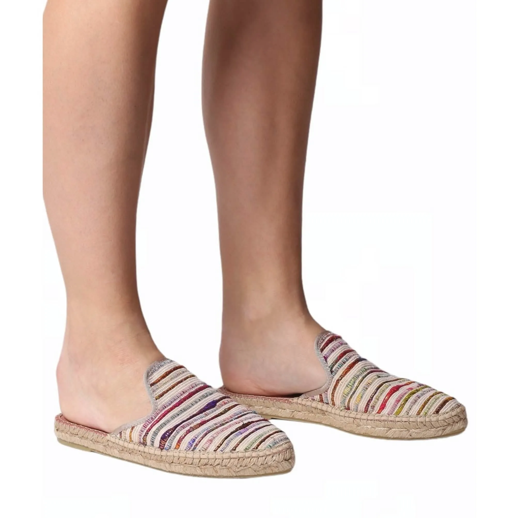 Embroidered Mule style Espadrille for Women - Ona-SN