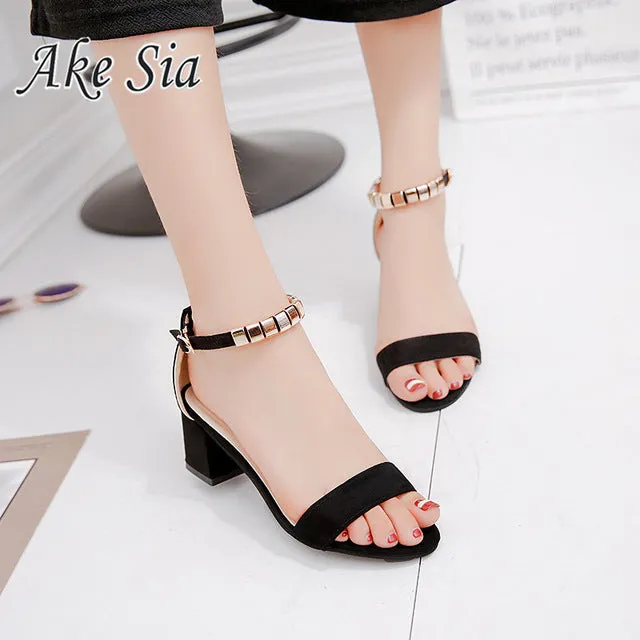 Flock pointed High Heels