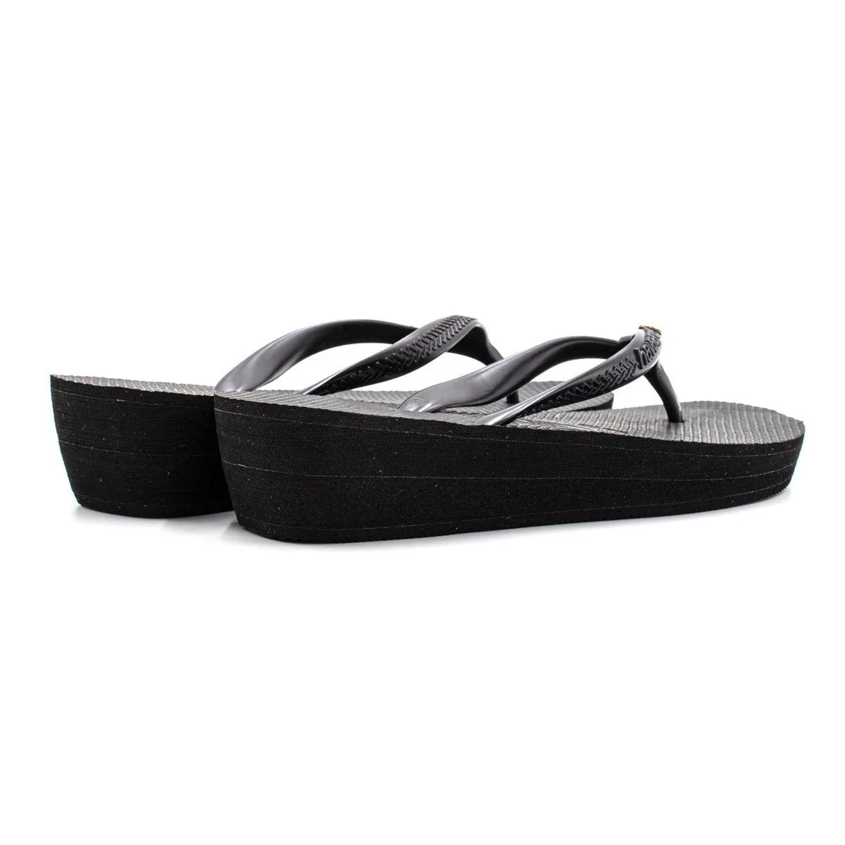 Havaianas Flop Sandals Flip Flops Rubber Black Colour For Women