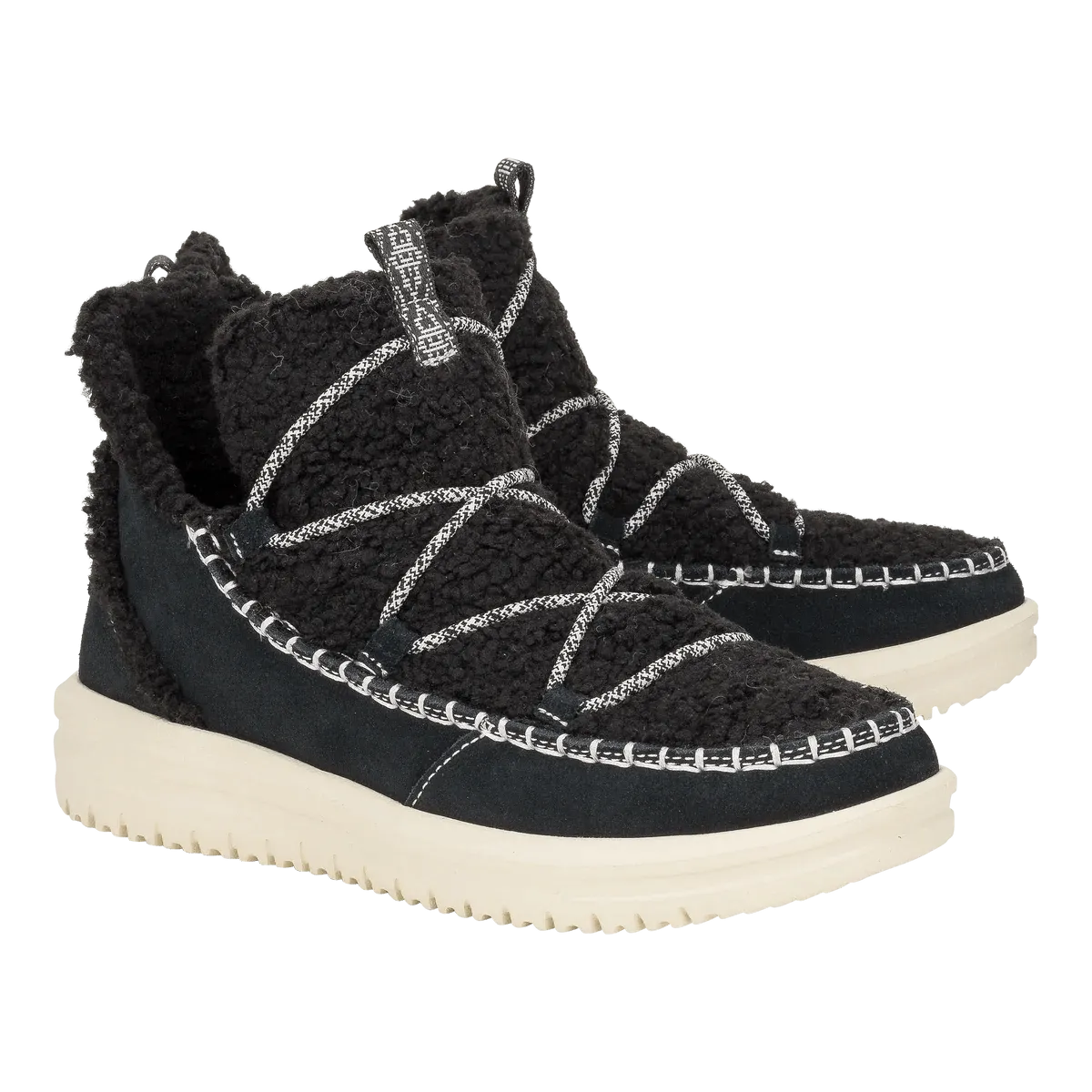 Hey Dude Camden Suede Cozy Black