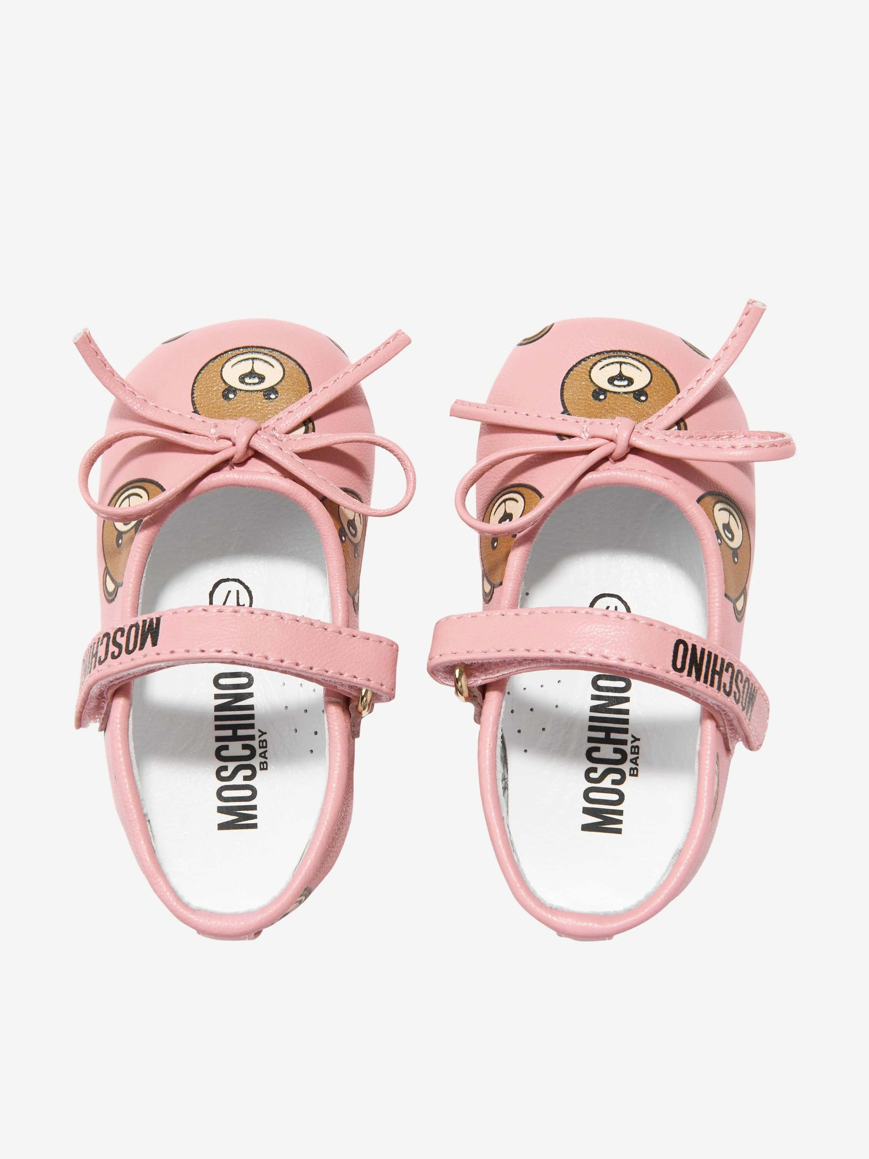 Moschino Baby Girls Leather Bear Mary Jane Shoes