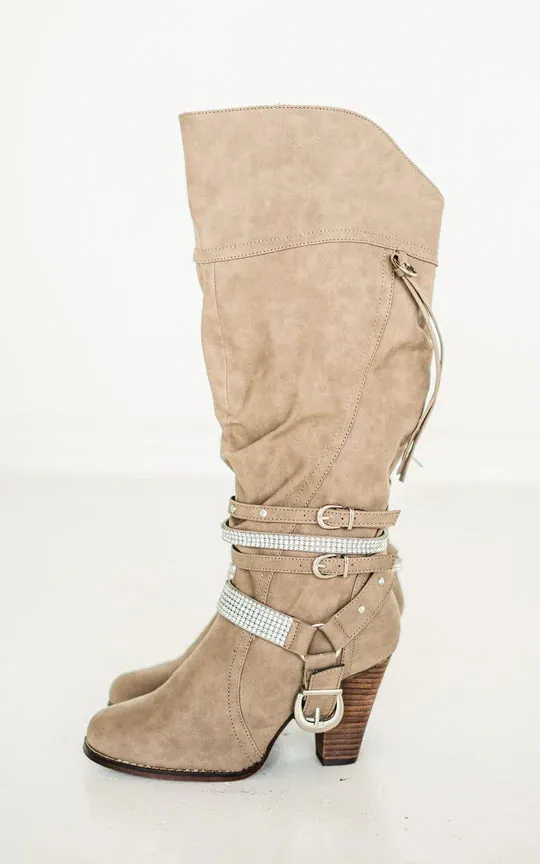 Online Exclusive | Stacey Boots in Taupe