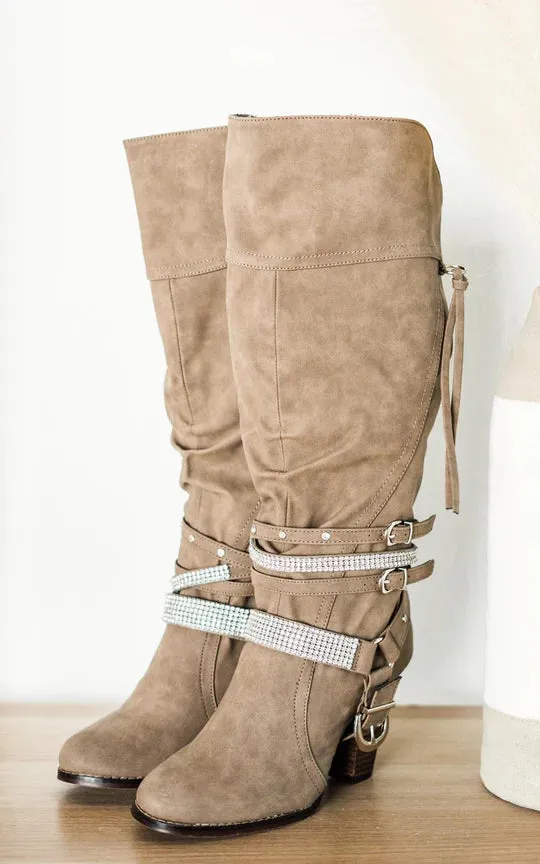 Online Exclusive | Stacey Boots in Taupe