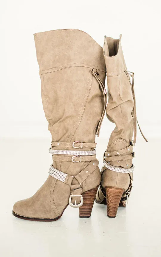 Online Exclusive | Stacey Boots in Taupe