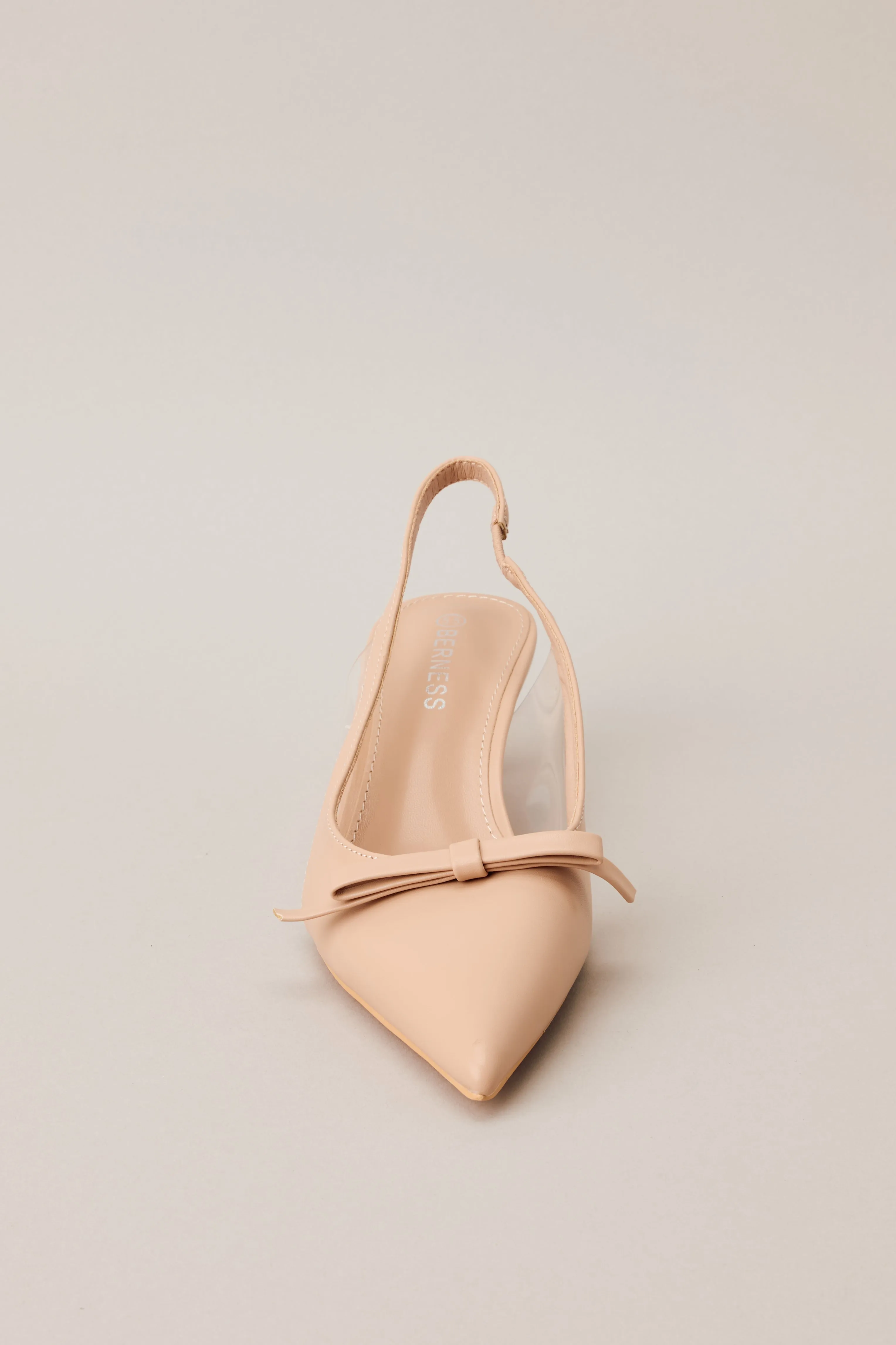 Regal Steps Beige Slingback Kitten Heels