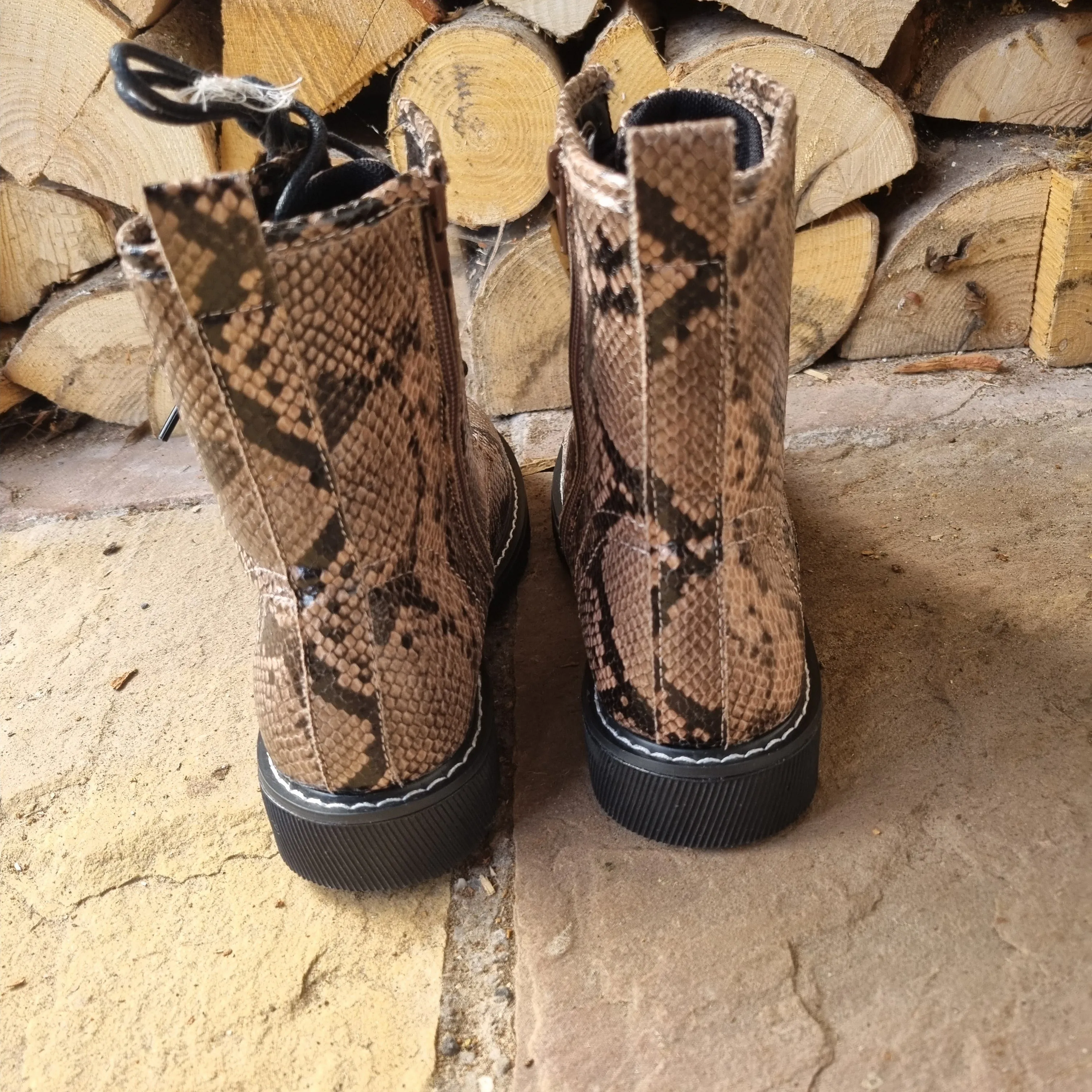 Snake Print boot