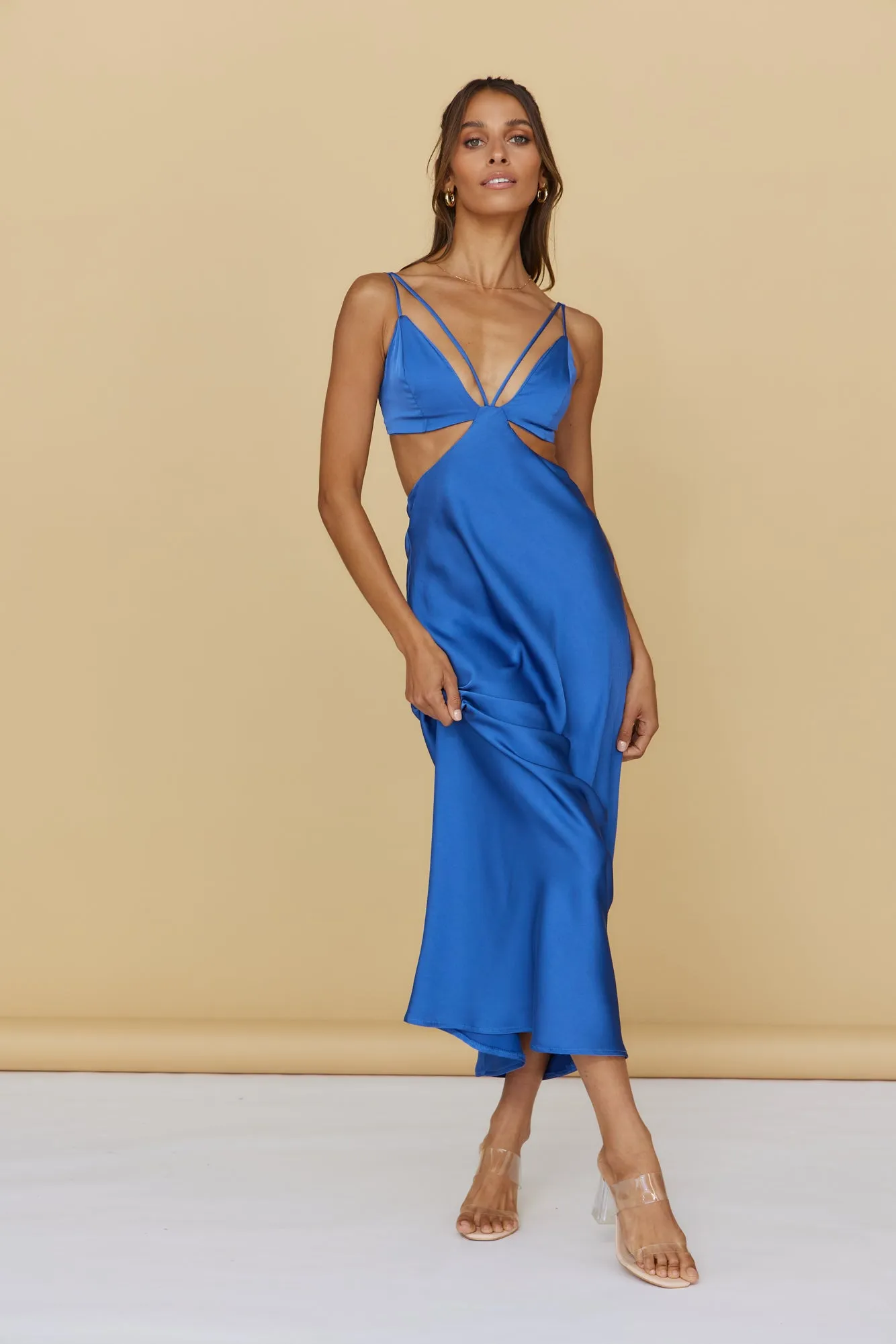 Unknown Sender Maxi Dress Blue