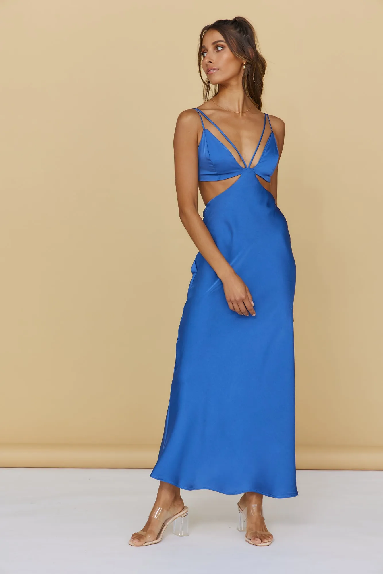 Unknown Sender Maxi Dress Blue