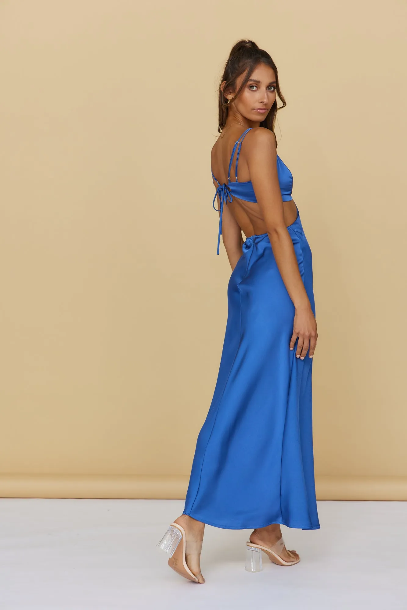 Unknown Sender Maxi Dress Blue