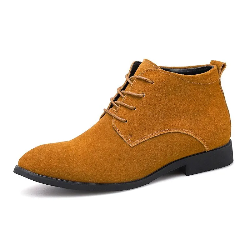 West Louis™ Luxury Business-Men Suede Leather Chukka Boots